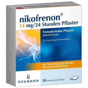 Nikofrenon 14 mg je 24 Stunden transdermale Pflaster 28 Stück