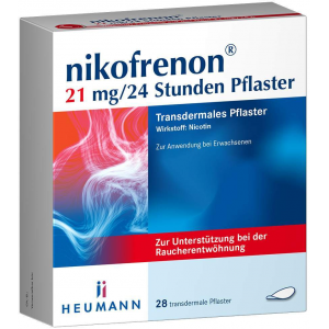 Nikofrenon 21 mg in 24 Stunden transdermale Pflaster 28 Stück