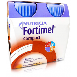 Fortimel Compact 2.4 Schokoladengeschmack 4 X 125 ml Flüssigkeit