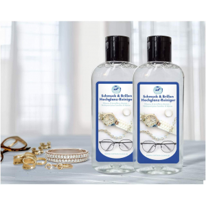 Hochglanz-Reiniger für Schmuck und Brillen, 2 x 100ml, 2er Set Captain Clean