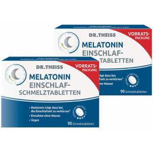 Dr.Theiss Melatonin Einschlaf-Schmelztabletten 2 x 90 Stück