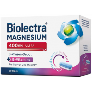 Biolectra Magnesium 400 mg ultra 3-Phasen-Depot 30 Tabletten