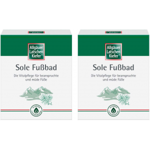 Allgäuer Latschenkiefer Sole Fußbad 2x 10 x 10 g Beutel