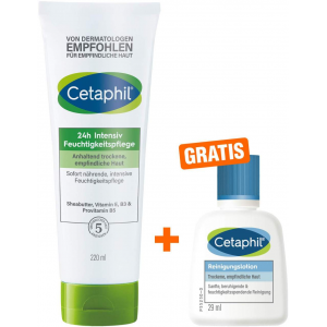 Cetaphil 24 H Int.Feuchtigkeitspflege + gratis Reinigungslotion 29 g