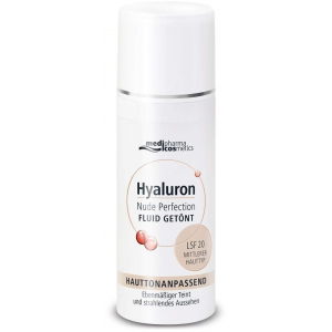 medipharma cosmetics Hyaluron Nude Perfection Fluid getönt mittlerer Hauttyp LSF20 50 ml