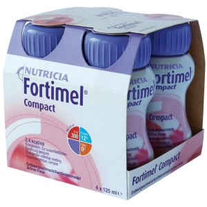 Fortimel Compact 2.4 Erdbeergeschmack 4 X 125 ml Flüssigkeit