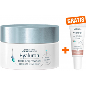 medipharma cosmetics Hyaluron Hydro Körperbalsam 250 ml + gratis Hyaluron Anti - Aging Serum 5 ml