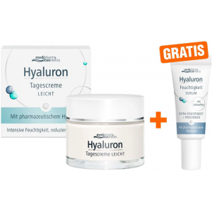 medipharma cosmetics Hyaluron Tagescreme leicht 50 ml + gratis Hyaluron Feuchtigkeit Serum 5 ml