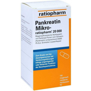 Pankreatin Mikro Ratiopharm 20000 100 Magensaftresistente Kapseln