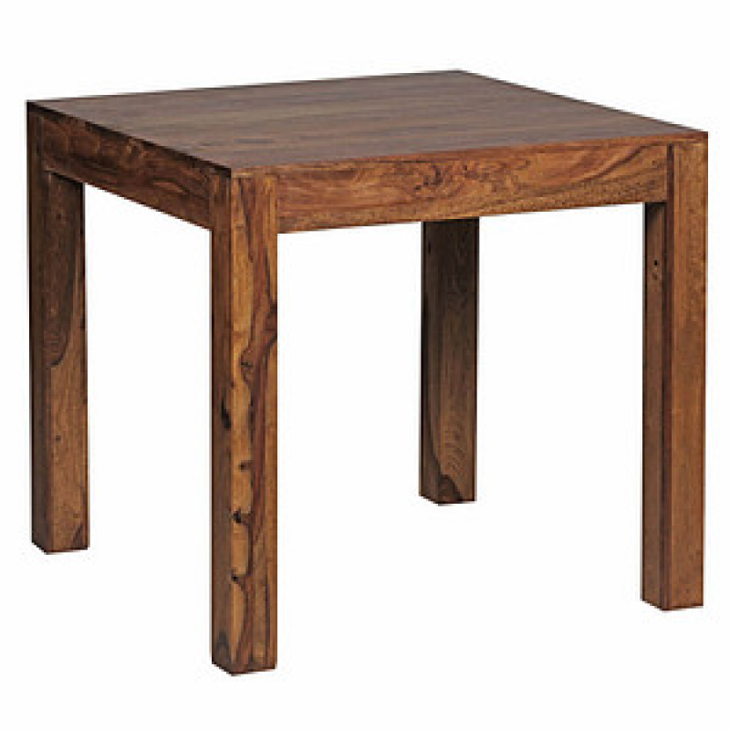 WOHNLING Esstisch sheesham quadratisch, 4-Fuß-Gestell sheesham, 80,0 x 80,0 x 76,0 cm – Bild 1 von 7