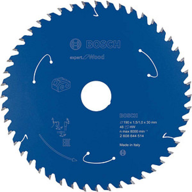 BOSCH EXPERT for Wood Kreissägeblatt 190,0 mm, 48 Zähne, 1 St. – Bild 1 von 3
