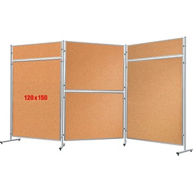 FRANKEN Trennwand ECO, doppelseitig, braun 120,0 x 150,0 cm, 1 St. – Bild 1 von 5