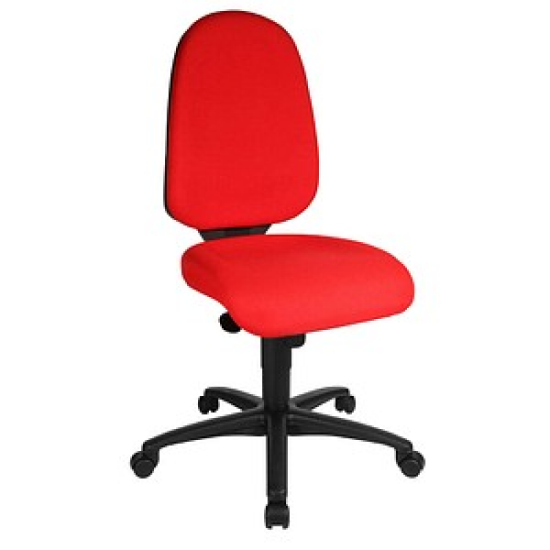 Topstar Bürostuhl Syncro Pro 5, S500 G21 Stoff rot, Gestell schwarz – Bild 1 von 8