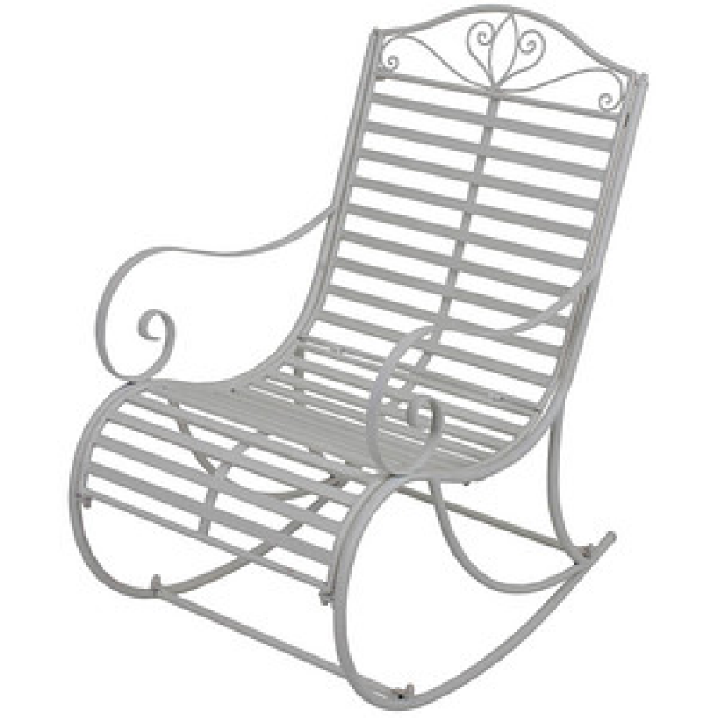 Garden Pleasure Gartenschaukelstuhl mit Armlehnen TAMBO weiß, 1 St.