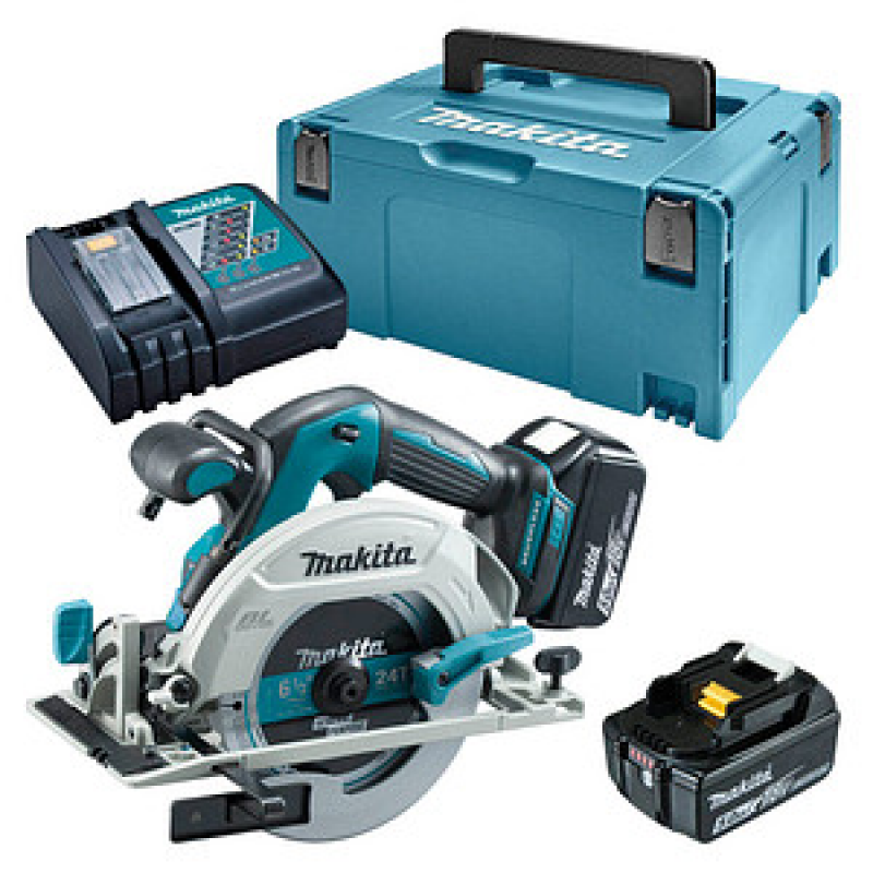 makita DHS680RTJ Akku-Handkreissäge-Set 18,0 V, mit 2 Akkus – Bild 1 von 5