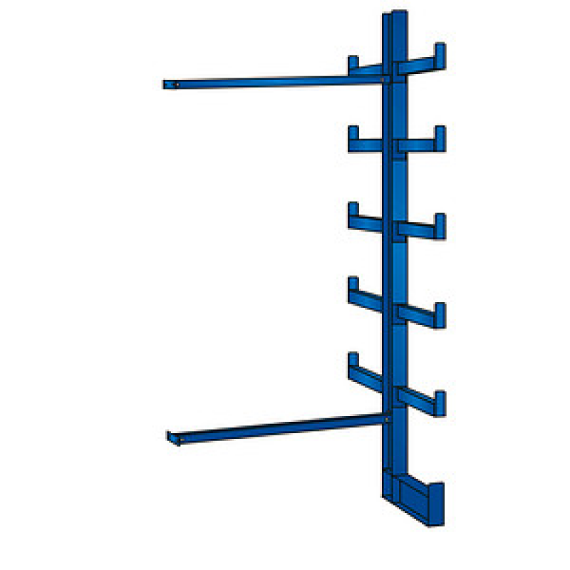 SCHULTE Anbau-Schwerlastregal K1000 14481 enzianblau 125,0 x 50,0 x 200,0 cm – Bild 1 von 2