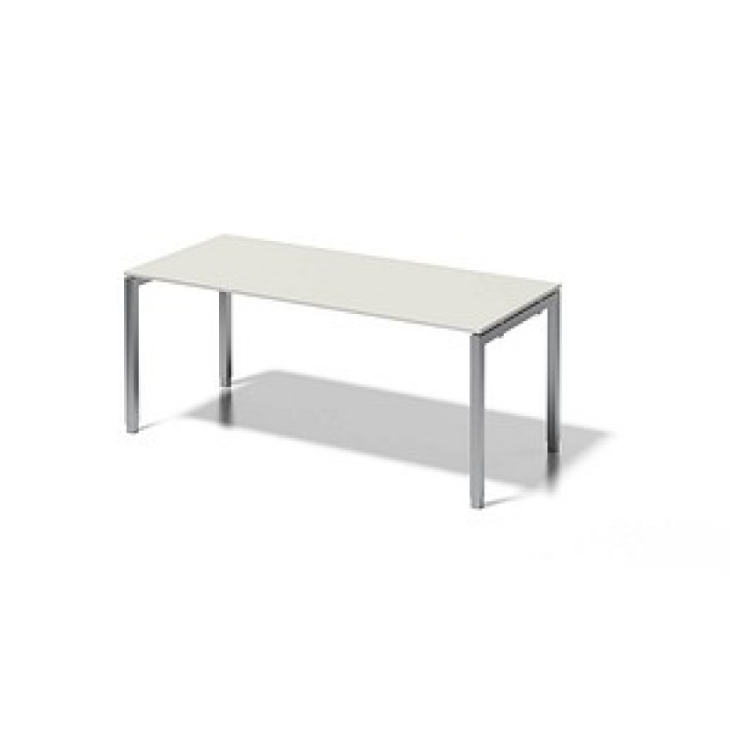 BISLEY Cito höhenverstellbarer Schreibtisch grauweiß, silber rechteckig, 4-Fuß-Gestell silber 180,0 x 80,0 cm – Bild 1 von 6