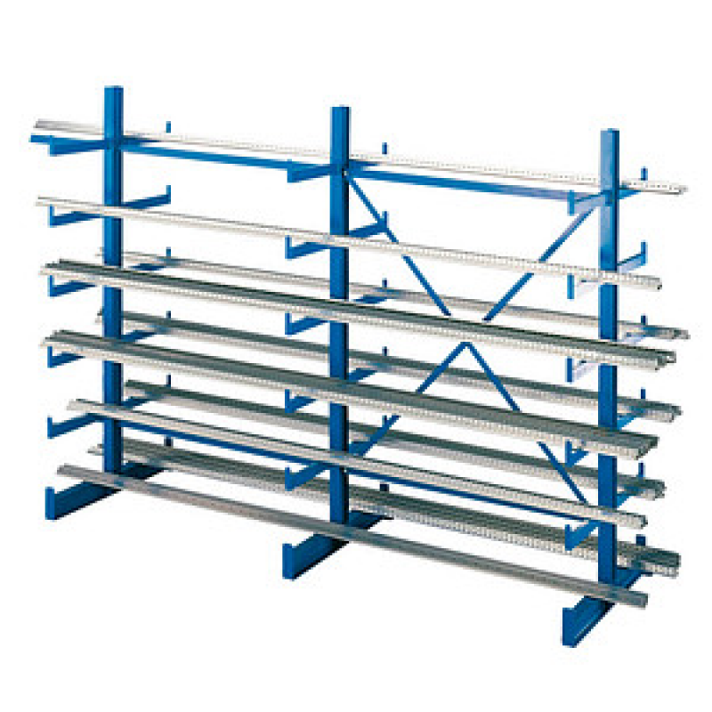 SCHULTE Kragarmregal K1000 14495 enzianblau 250,0 x 100,0 x 200,0 cm – Bild 1 von 2