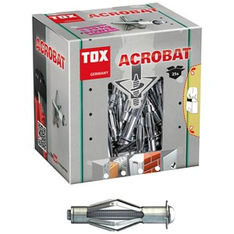 TOX ACROBAT 035101121 Hohlraumdübel Ø 6 mm x 52 mm, 25 St. – Bild 1 von 6