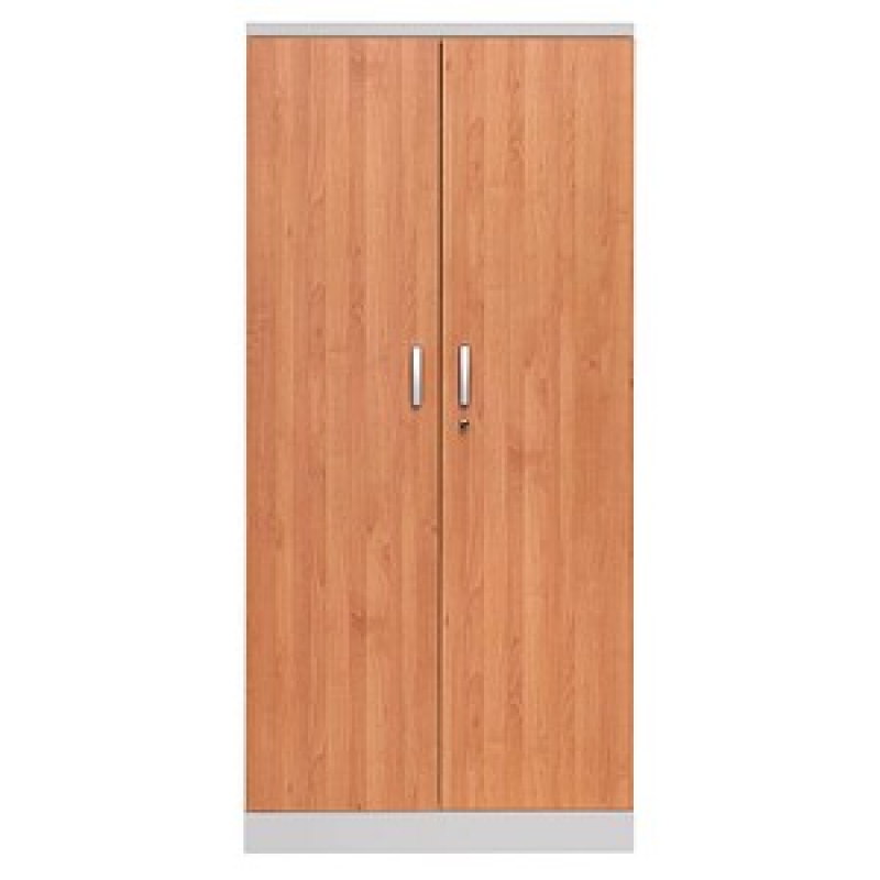 Gürkan Stahlschrank 100109 lichtgrau, erle 4 Fachböden 92,0 x 42,0 x 195,0 cm, aufgebaut, 1 St. – Bild 1 von 3