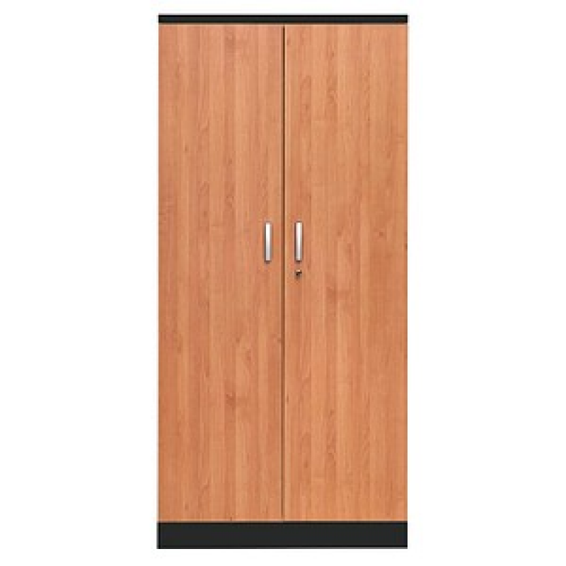Gürkan Stahlschrank 100127 tiefschwarz, erle 4 Fachböden 92,0 x 42,0 x 195,0 cm, aufgebaut, 1 St. – Bild 1 von 3