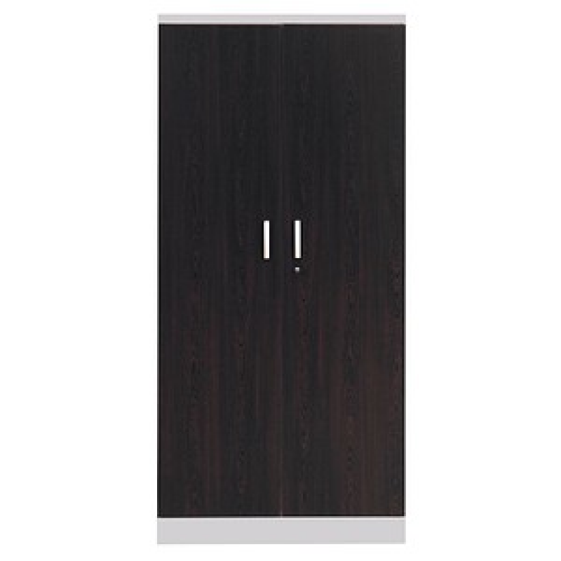 Gürkan Stahlschrank 100108 lichtgrau, wenge 4 Fachböden 92,0 x 42,0 x 195,0 cm, aufgebaut, 1 St. – Bild 1 von 3