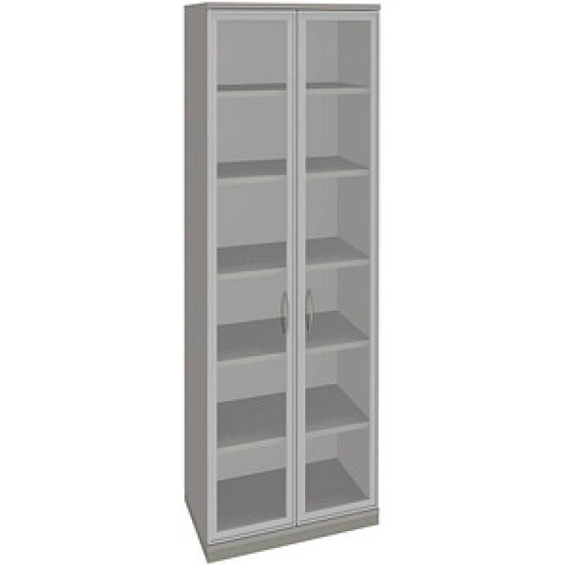 fm Aktenschrank Sidney, 4260267329047 lichtgrau, Acrylglas klar 5 Fachböden 80,0 x 44,2 x 222,1 cm – Bild 1 von 2