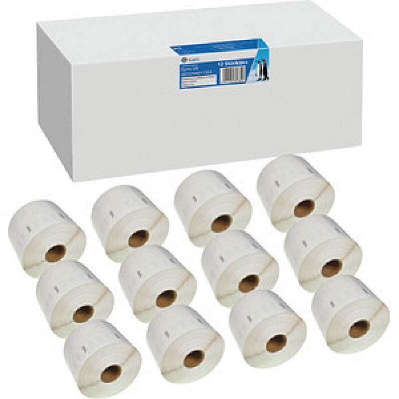 G&G Etikettenrollen für Etikettendrucker ersetzt DYMO 11354/S0722540 weiß, 32,0 x 57,0 mm, 12 x 1000 Etiketten