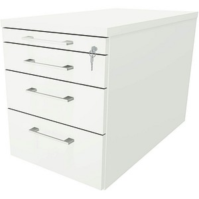 fm Oldenburg Rollcontainer weiß 4 Auszüge 43,4 x 80,0 x 54,0 cm – Bild 1 von 2