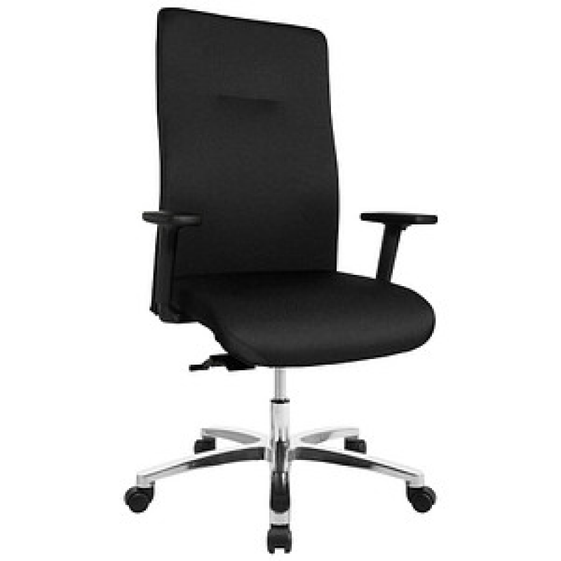 Topstar XXL Bürostuhl Big Star 20, BT290T W50 Stoff schwarz, Gestell alu – Bild 1 von 5