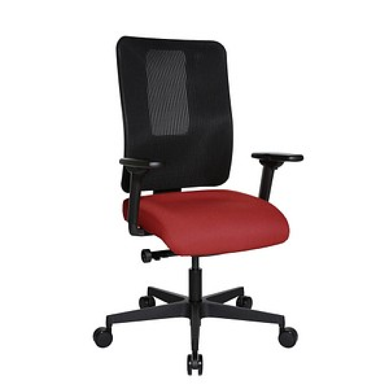 Topstar Bürostuhl Sitness Open X (N) Deluxe, OX300TW2 T210 Stoff rot, Gestell schwarz – Bild 1 von 9