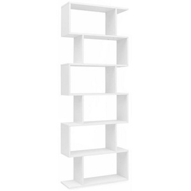 WOHNLING Bücherregal weiß 70,0 x 23,5 x 190,5 cm, 1 St. – Bild 1 von 8