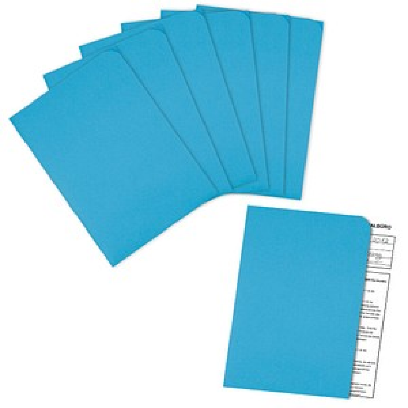 ELCO Sichthüllen Ordo discreta DIN A4 blau glatt 120 g/qm, 100 St. – Bild 1 von 3