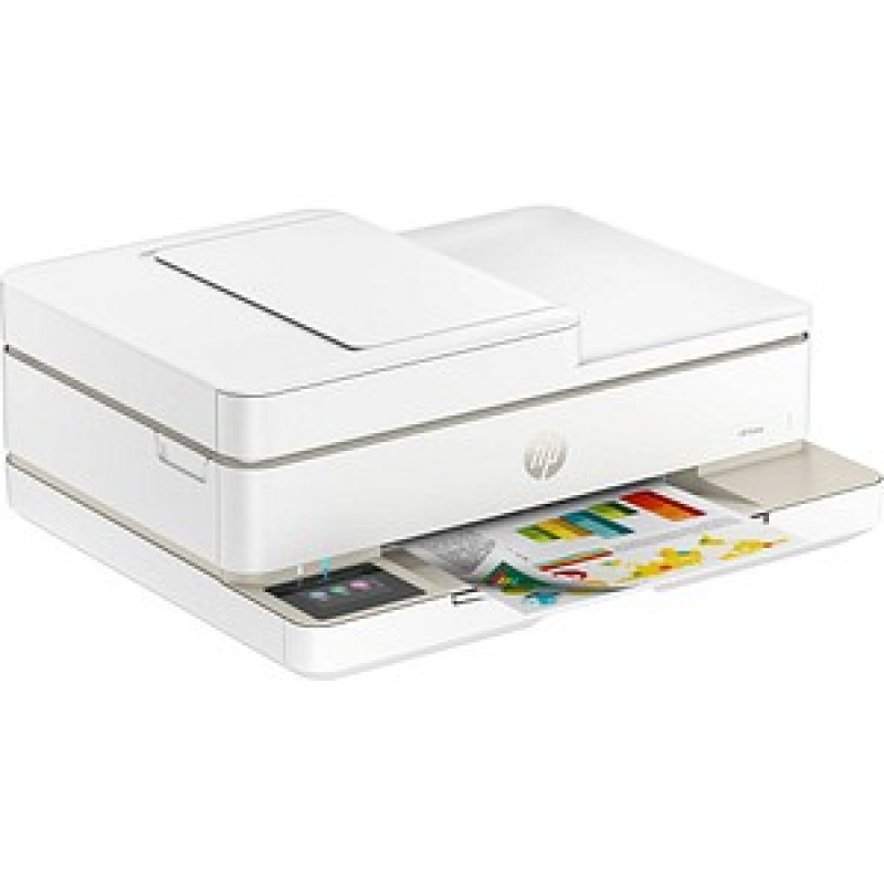 HP ENVY 6520e All-in-One 3 in 1 Tintenstrahl-Multifunktionsdrucker weiß, HP Instant Ink-fähig – Bild 1 von 9