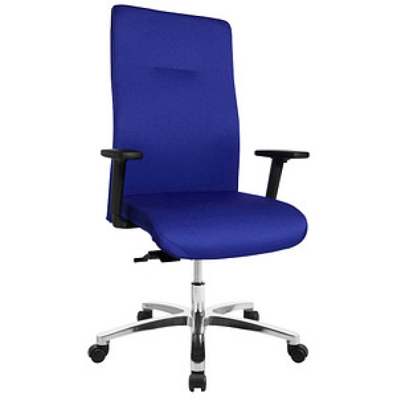Topstar XXL Bürostuhl Big Star 20, BT290T W56 Stoff blau, Gestell alu – Bild 1 von 5