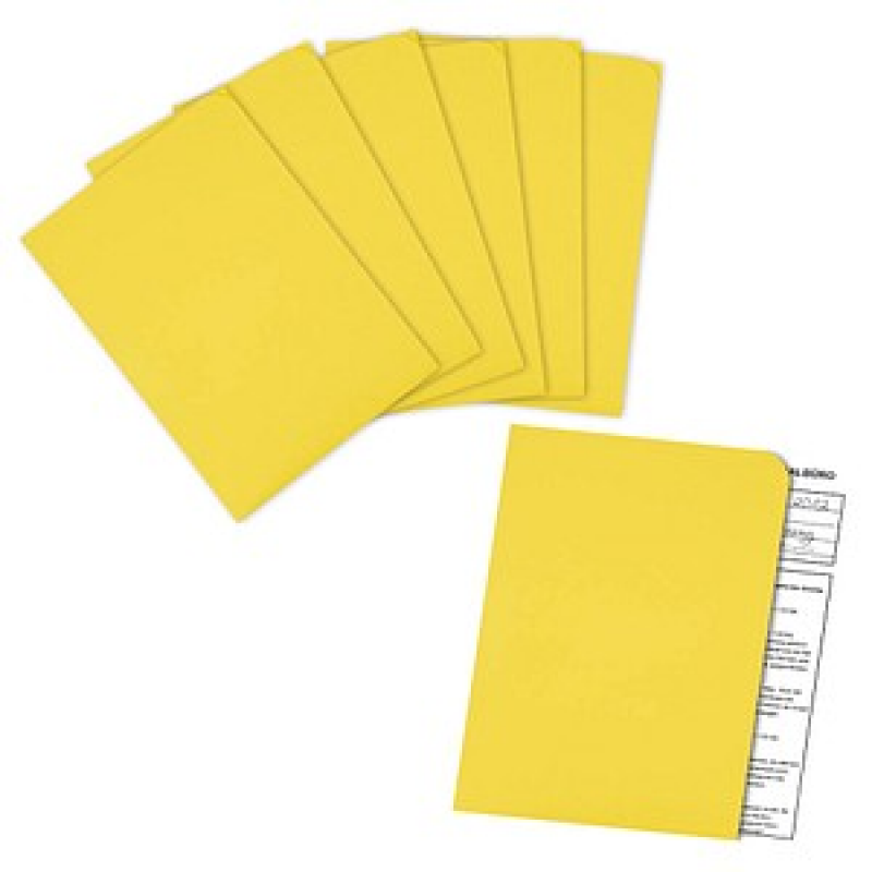 ELCO Sichthüllen Ordo discreta DIN A4 gelb glatt 120 g/qm, 100 St. – Bild 1 von 3