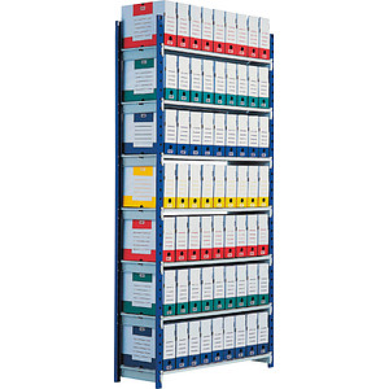 PAPERFLOW Schwerlastregal Rang'Eco 7213D blau 100,0 x 34,0 x 200,0 cm – Bild 1 von 9