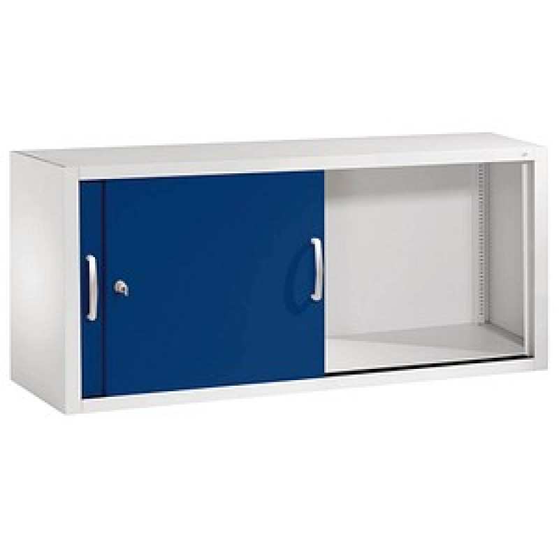 CP Aufsatz-Schiebetürenschrank C 2000 Acurado, 2044-00 S10041 lichtgrau, enzianblau keine Fachböden 120,0 x 40,0 x 50,0 cm – Bild 1 von 4