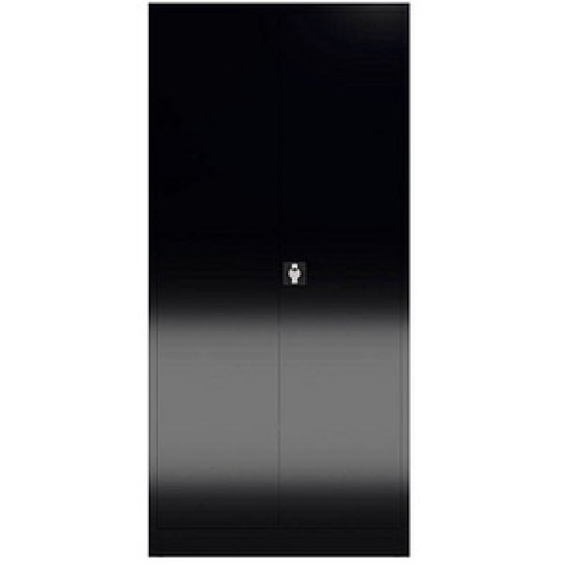 ClassiX Putzmittelschrank X-545549 tiefschwarz 4 Fachböden 92,0 x 42,0 x 194,5 cm, aufgebaut, 1 St. – Bild 1 von 2