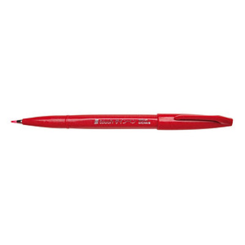 Pentel SES15C-B Brush-Pen rot, 1 St. – Bild 1 von 2