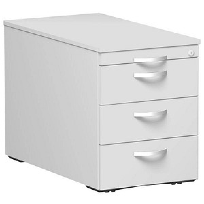 geramöbel Flex Rollcontainer lichtgrau 4 Auszüge 43,8 x 80,0 x 56,5 cm – Bild 1 von 8