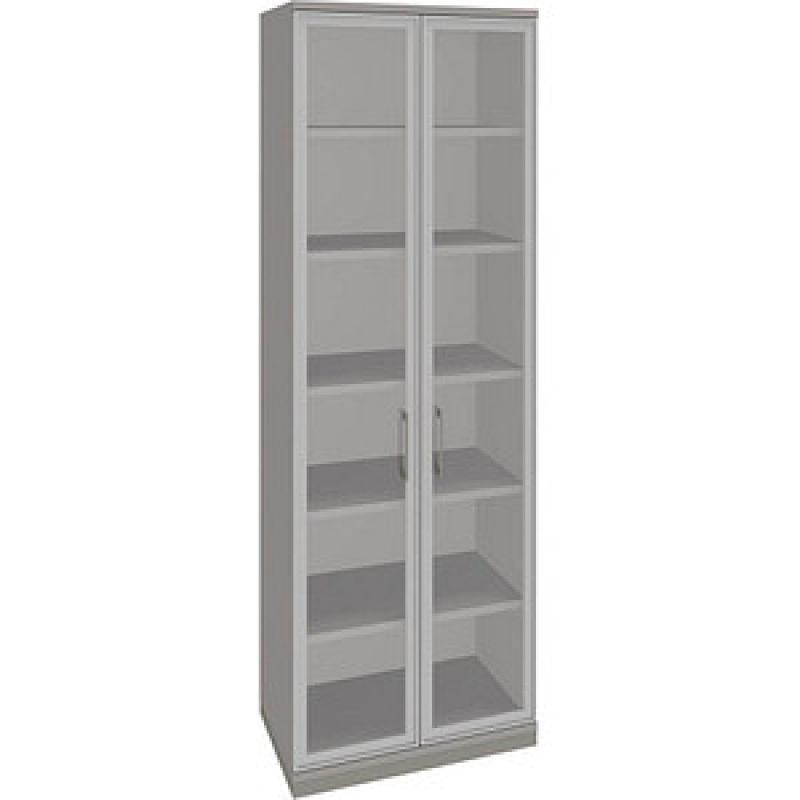 fm Aktenschrank Oldenburg, 4260429767830 lichtgrau, Acrylglas klar 2 Fachböden 80,0 x 44,2 x 222,1 cm – Bild 1 von 2