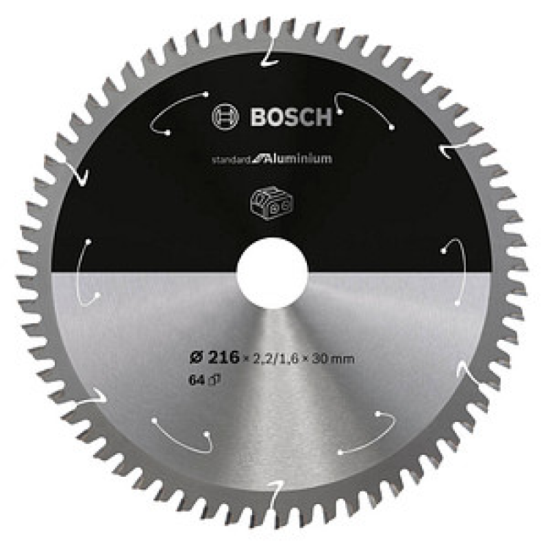 AKTION: BOSCH Standard for Aluminium Kreissägeblatt 216,0 mm, 64 Zähne, 1 St. mit Prämie nach Registrierung – Bild 1 von 3