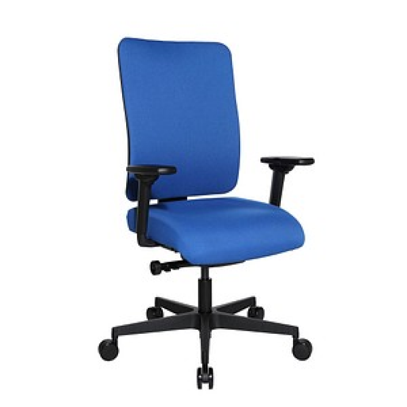 Topstar Bürostuhl Sitness Open X (P) Deluxe, OX600TW2 T26 Stoff blau, Gestell schwarz – Bild 1 von 6