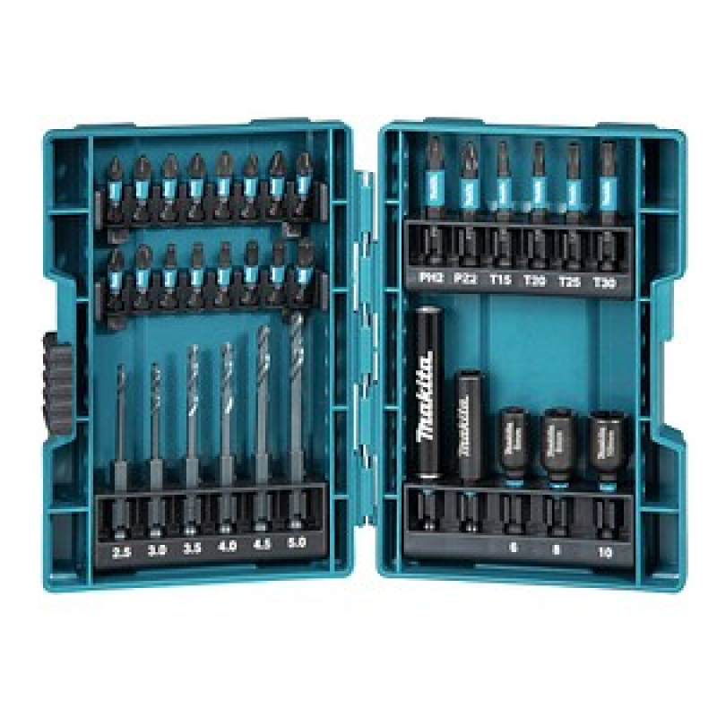 makita Bohrer- und Bit-Set B-66896, 33-teilig – Bild 1 von 3