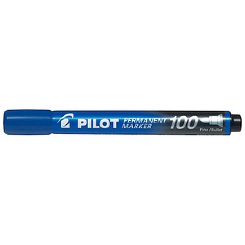 PILOT 100 Permanentmarker blau 1,0 mm, 1 St. – Bild 1 von 2