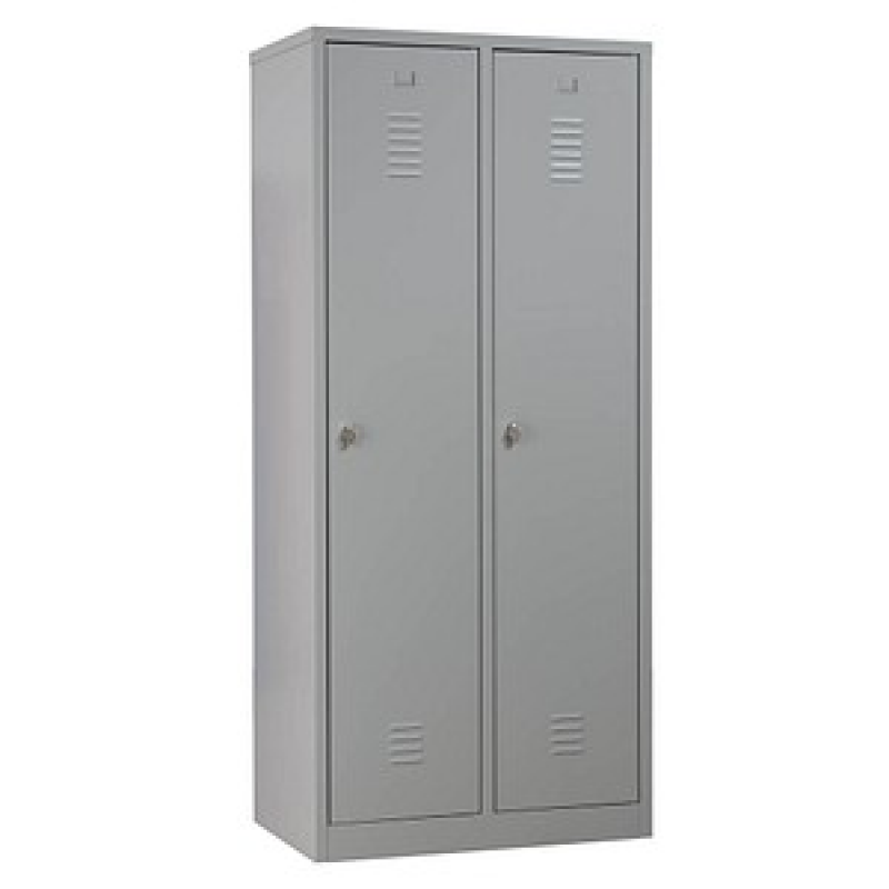 Gürkan Spind lichtgrau 103971, 2 Schließfächer 80,0 x 50,0 x 180,0 cm – Bild 1 von 5