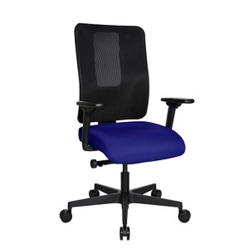 Topstar Bürostuhl Sitness Open X (N) Deluxe, OX300TW2 T380 Stoff blau, Gestell schwarz – Bild 1 von 9