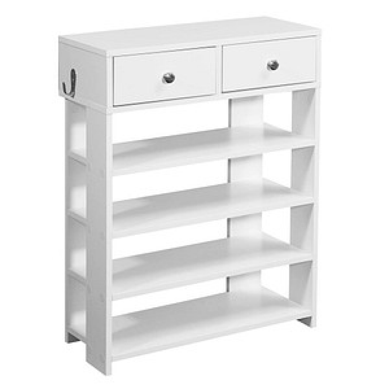 WOHNLING Schuhregal weiß 60,0 x 24,0 x 79,0 cm, 1 St. – Bild 1 von 6