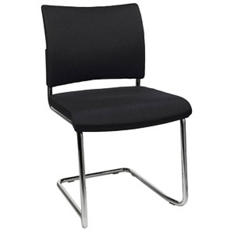 Topstar Besucherstühle Visit 20 NV390 G20 schwarz Stoff, 2 St. – Bild 1 von 11